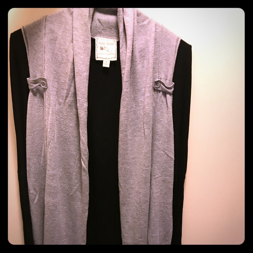 Pink Rose Sleeveless, Lightweight Sweater